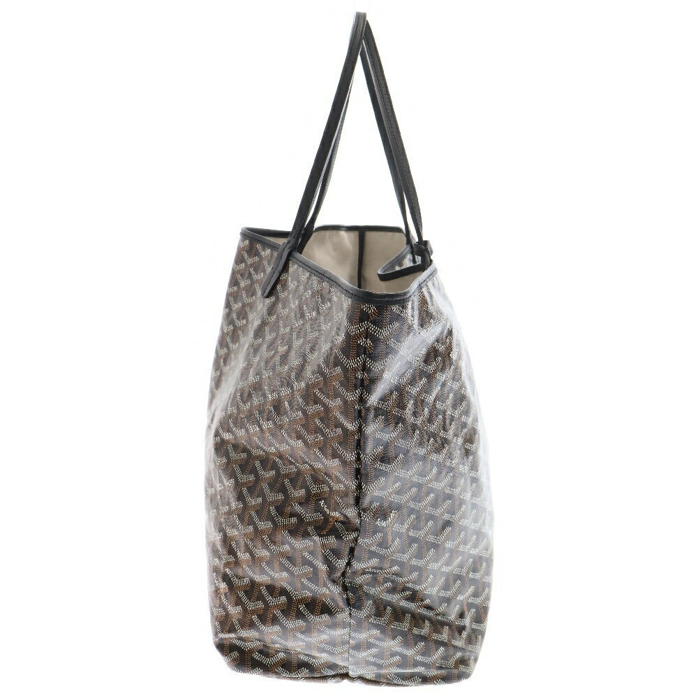GOYARD Saint Louis GM Handbag Tote Shoulder Bag Black Brown - Picture 3 of 5